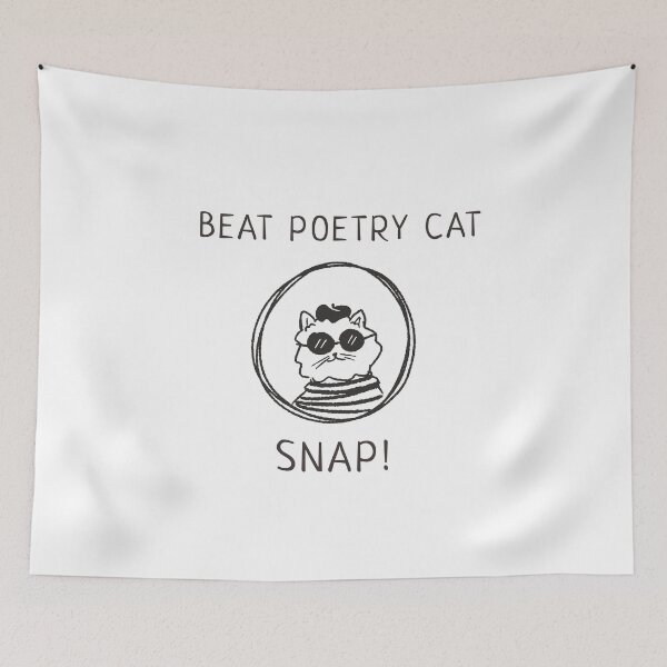 Item preview, Beat poetry cat snap! designed and sold by Lisa Lucero.