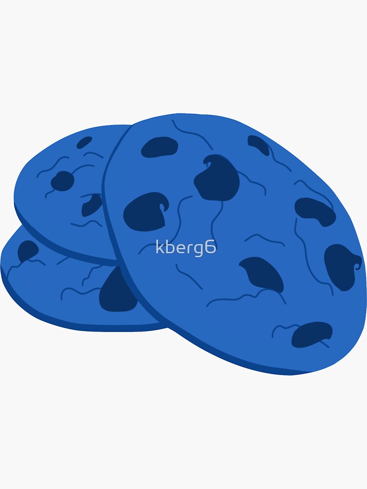 "Blue Cookies" Sticker for Sale by kberg6 Redbubble