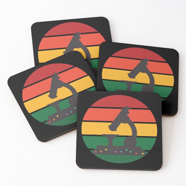 Artikelvorschau, WEIHNACHTSFARBEN RETRO SUNSET mit MICROSCOPE MEDICAL LABORATORY SCIENTIST entworfen und verkauft von Hippiesole.