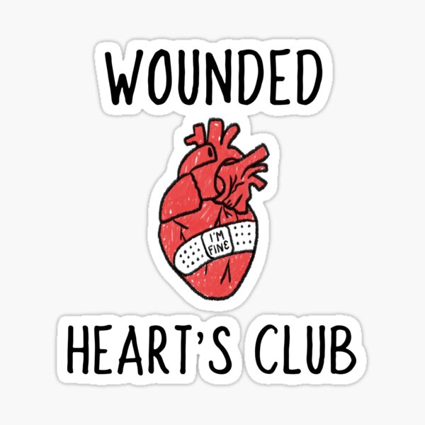 Item preview, Wounded heart's club designed and sold by Lisa Lucero.