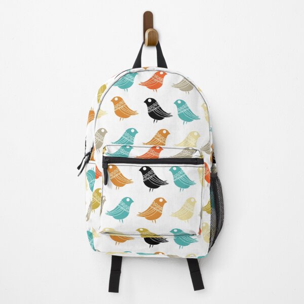 Item preview, Colorful Birds Mid Century Modern Pattern designed and sold by Orchard Berry.