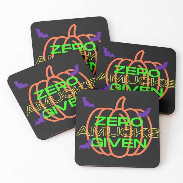 Item preview, Zero Amucks Given Funny Halloween Quote designed and sold by DesignsofNote.