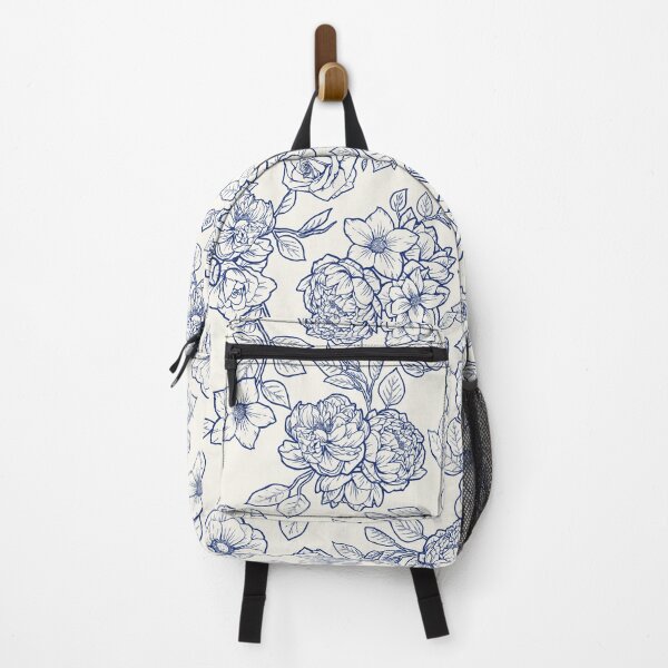 Item preview, Blue on White Floral designed and sold by WeepingRock.