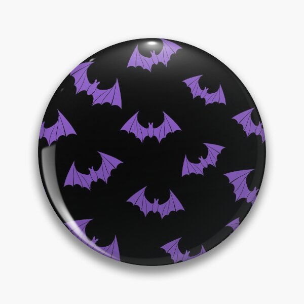 Item preview, Lindos murciélagos espeluznantes de Halloween negros y morados designed and sold by stacree.