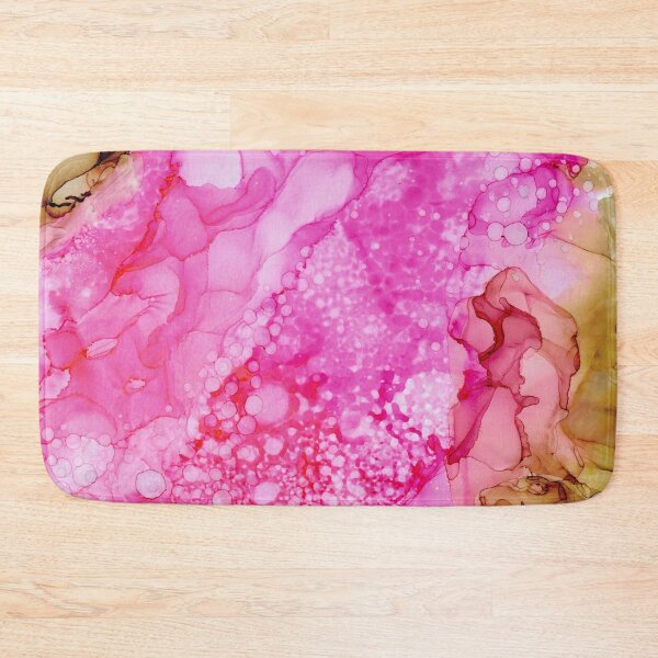 Item preview, Pink Brown Abstract: Original Alcohol Ink Painting by Herzart designed and sold by herzart.