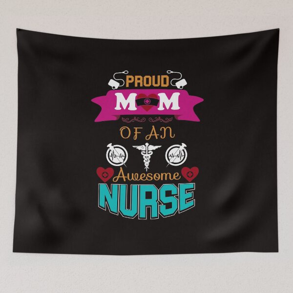 Item preview, Proud Mom of an Awesome Nurse designed and sold by cutitoutsir.
