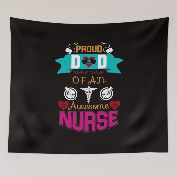 Item preview, Proud Dad of an Awesome Nurse designed and sold by cutitoutsir.