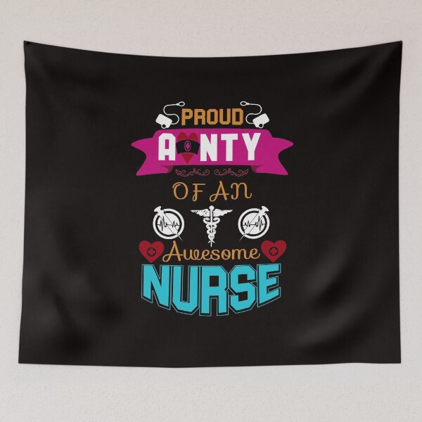 Item preview, Proud Aunty of an Awesome Nurse designed and sold by cutitoutsir.