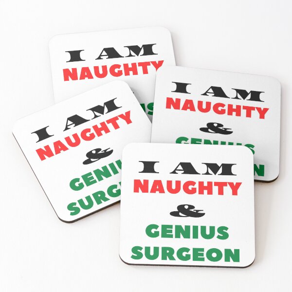 Item preview, Merry Christmas Naughty & Genius Surgeon  designed and sold by Susan Pfrender.
