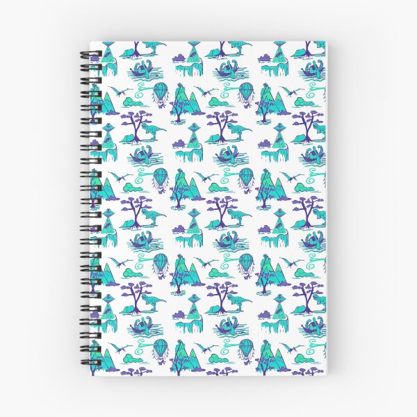 Item preview,  Bad Day Toile Pattern - Blue, purple and green designed and sold by Quick Brown Fox Canada.