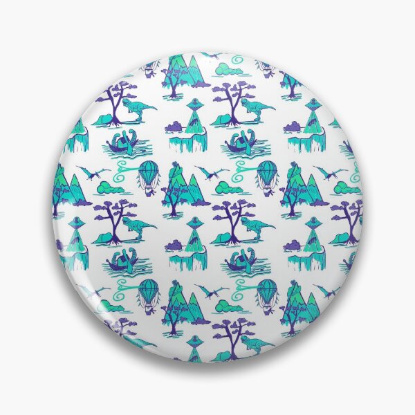 Item preview,  Bad Day Toile Pattern - Blue, purple and green designed and sold by Quick Brown Fox Canada.