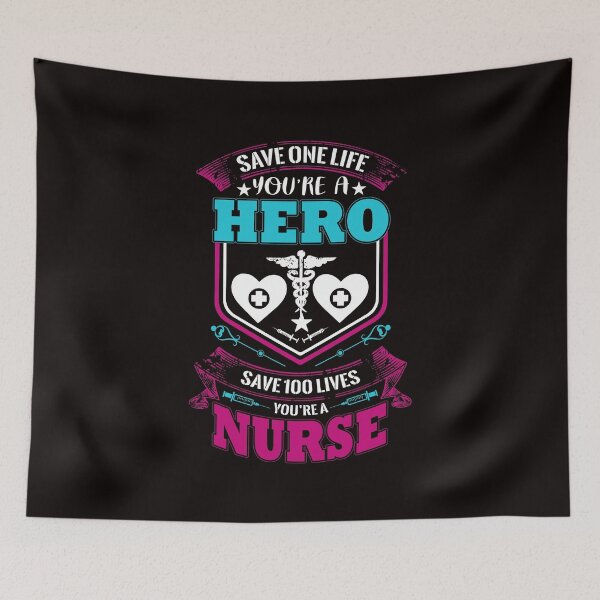 Item preview, Save One Life You're a Hero, Save 100 Lives You're a Nurse designed and sold by cutitoutsir.