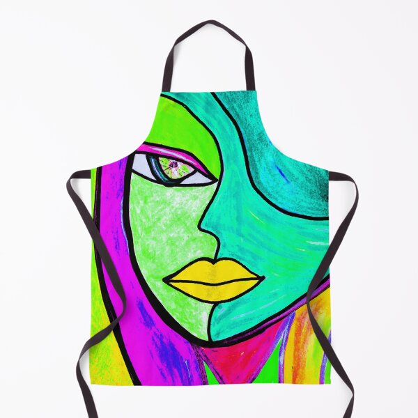 Item preview, Colorful Abstract Portrait Painting designed and sold by CrazyCraftLady.