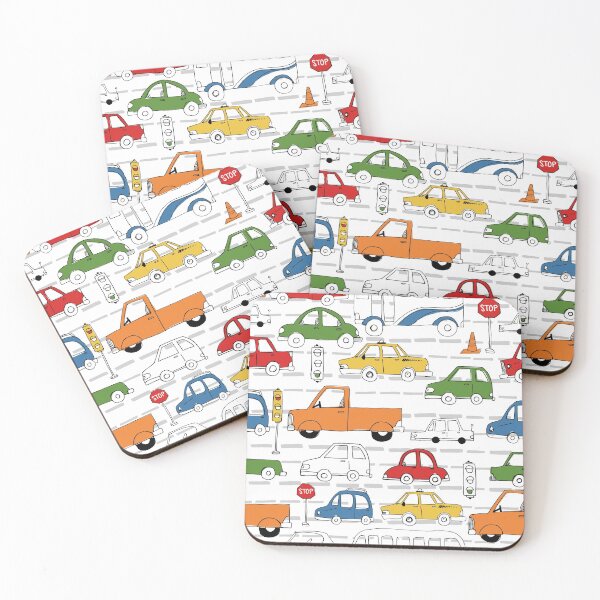 Item preview, Cars and Truck Traffic Patterns designed and sold by latheandquill.