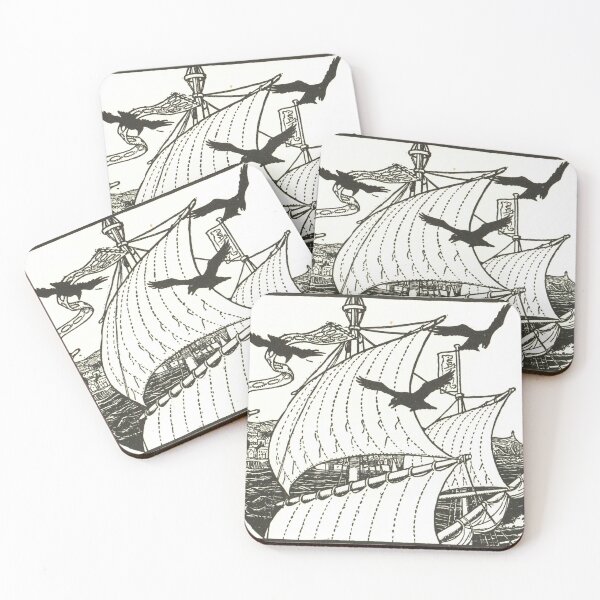 Item preview, Three Ravens - Vintage Folklore Illustration designed and sold by elevens.