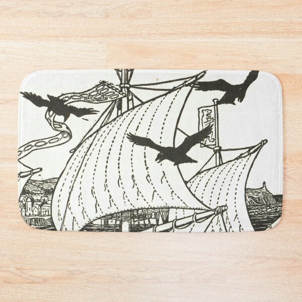 Item preview, Three Ravens - Vintage Folklore Illustration designed and sold by elevens.