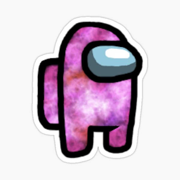 Among Us Pink Galaxy Sticker By Stargazedblake Redbubble