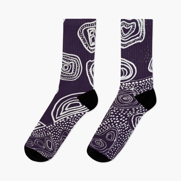 Artikelvorschau,  Inspiration der australischen Aborigines – Original abstrakte Malerei – Lila entworfen und verkauft von CrazyCraftLady.