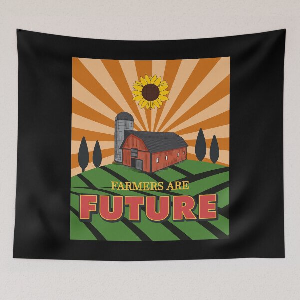 Item preview, No Farmers No Food no future - Tiny Purpleland designed and sold by tinypurpleland.
