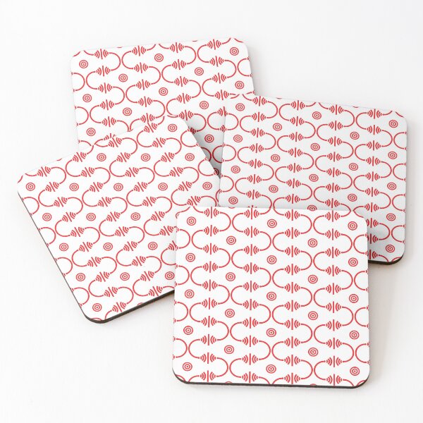 Item preview, Wi-Fi Gate Geometric Pattern – Red designed and sold by RoguePatterns.
