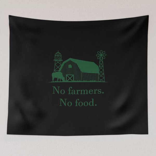 Item preview, No Farmers No Food no future - Tiny Purpleland designed and sold by tinypurpleland.