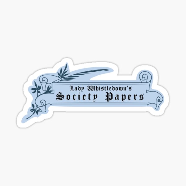 Lady Whistledown's Society Papers V2 Sticker