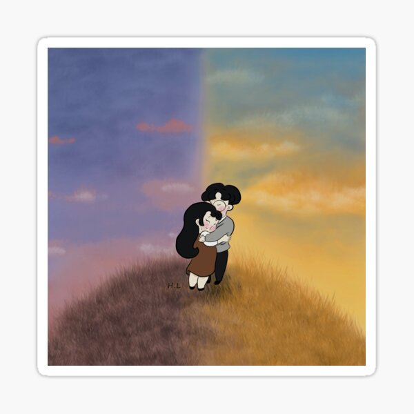 Lovers Under the Same Sky Sticker