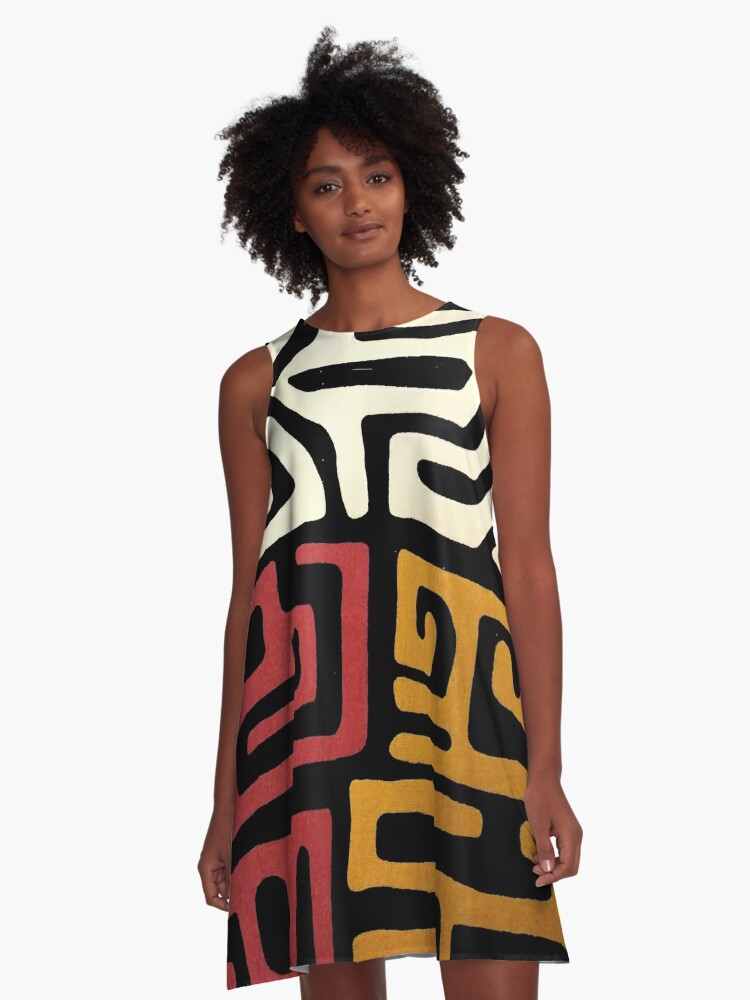 Vestido acampanado for Sale con la obra «Telas africanas - cera # 3» de  12points