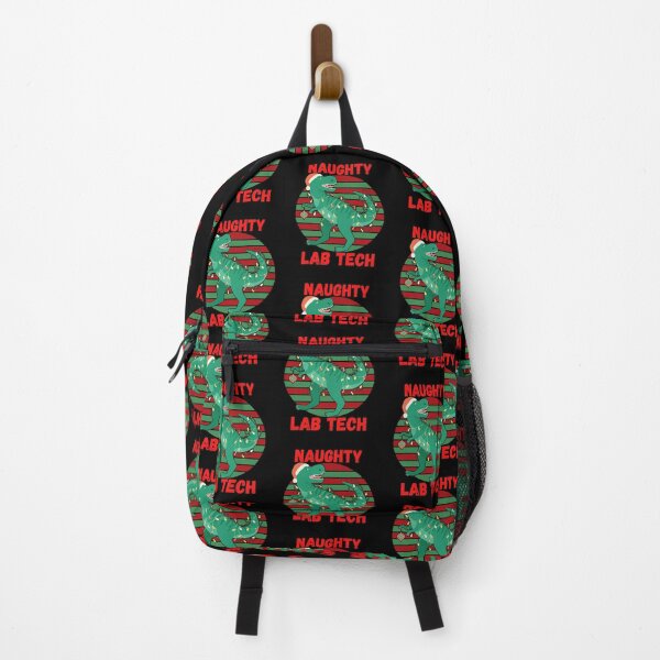 Item preview, CHRISTMAS T REX RETRO SUNSET NAUGHTY LAB TECH MEDICAL LABORATORY SCIENTIST designed and sold by Hippiesole.