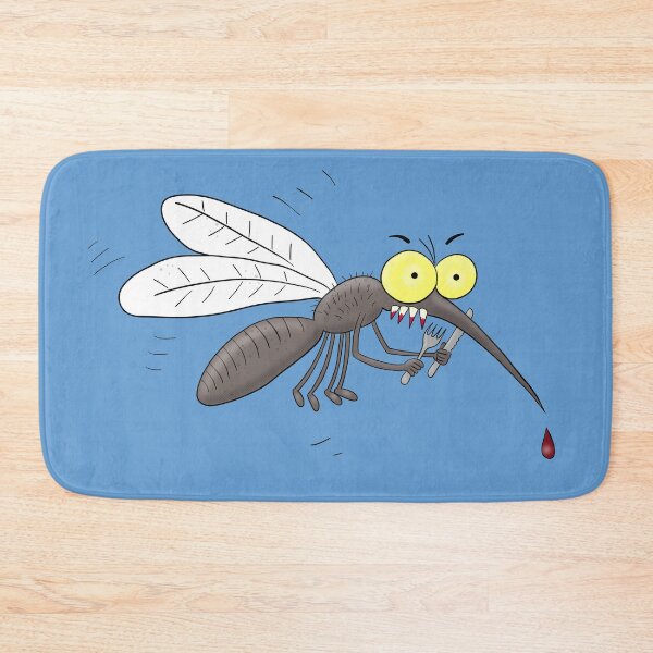 Item preview, Funny mosquito insect cartoon illustration designed and sold by FrogFactory.