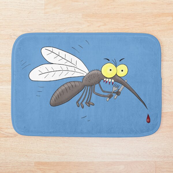 Item preview, Funny mosquito insect cartoon illustration designed and sold by FrogFactory.