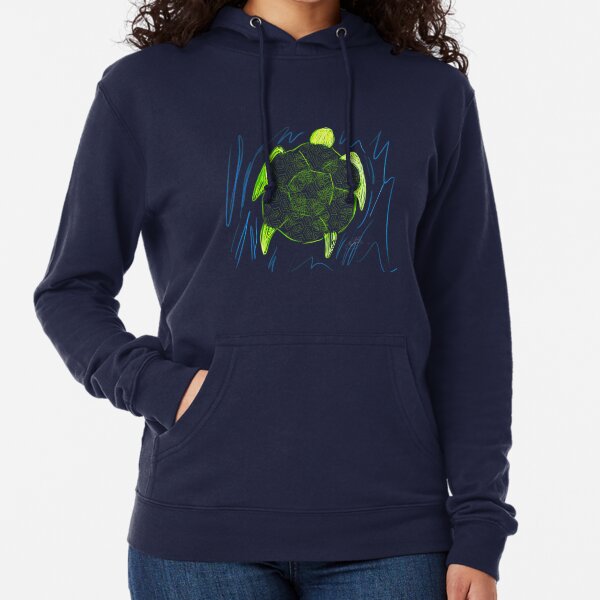 Turtle (transparent) Lightweight Hoodie