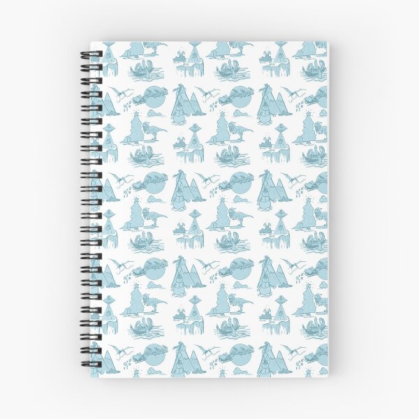 Item preview, Outlandish Christmas Toile Pattern - Blue on white designed and sold by Quick Brown Fox Canada.