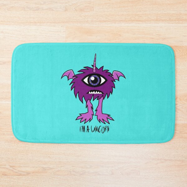 Item preview, One Eye One Horn Flying Purple Unicorn designed and sold by FreakamaGeek.