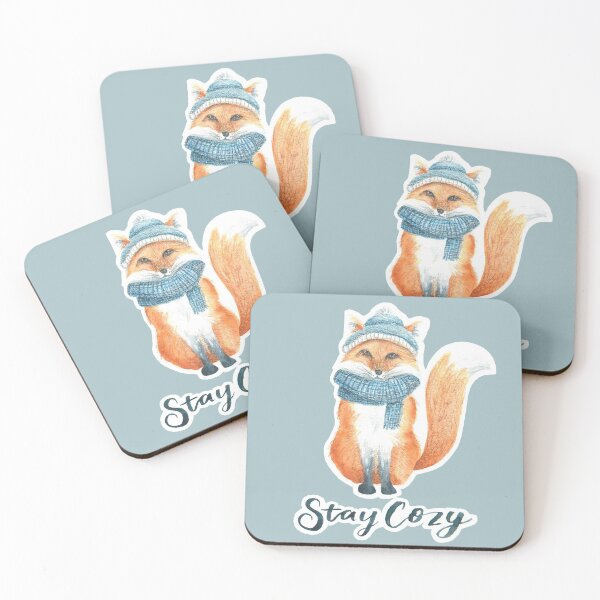 Item preview, Cute Fox Staying Cozy designed and sold by RoselleArts.