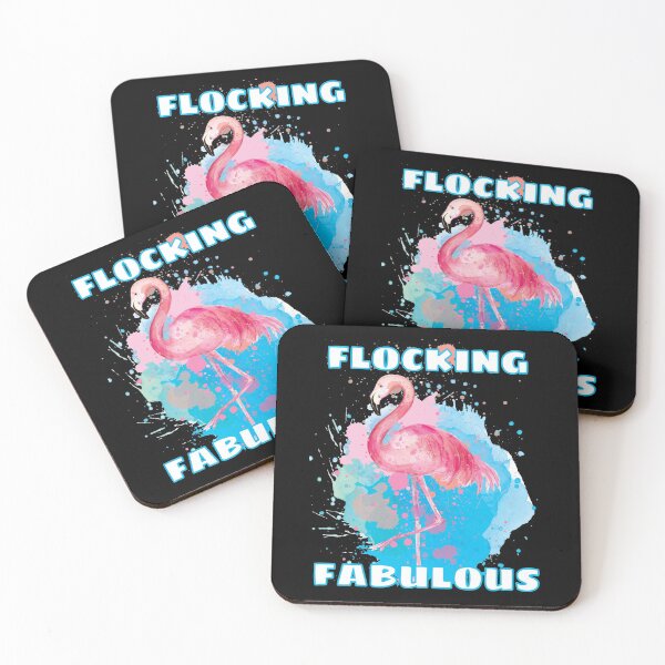 Item preview, Flocking Fabulous Pink Flamingo designed and sold by TheButtonCrew.