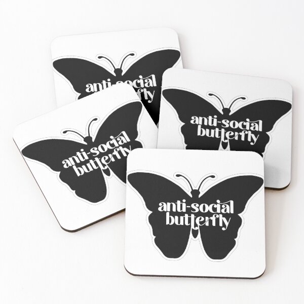 Item preview, Anti-social Butterfly designed and sold by BlueberryHill.