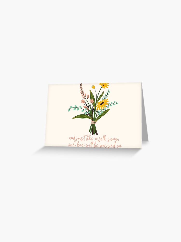 Seven- Taylor Swift/Folklore Lyrics | Greeting Card