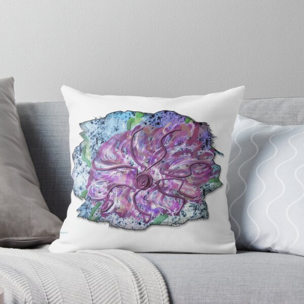 Aperçu de l'œuvre Vitrail impressionisme fleur rose créée et vendue par LadyCottonTail.