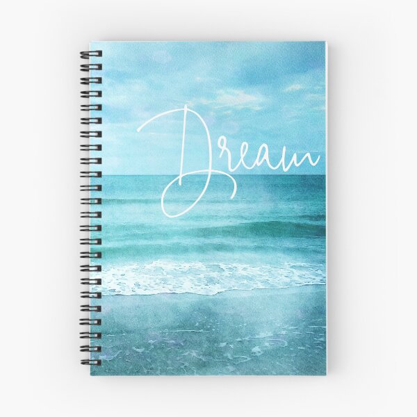 Item preview, Tropical Beach in Teal Aqua Turquoise Blue with Ocean Waves designed and sold by SilverSpiral.