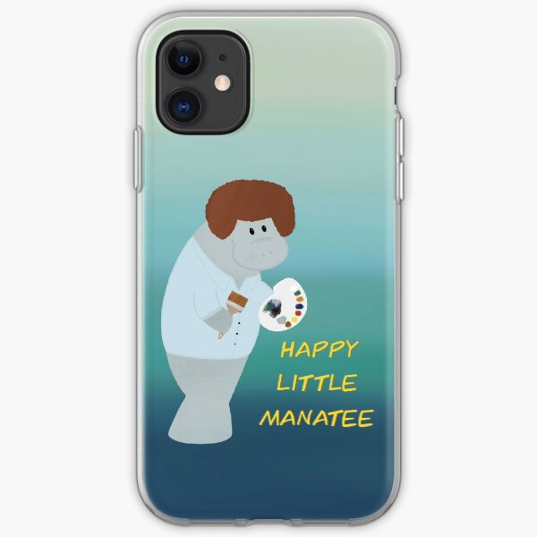 Happy Little Manatee iPhone Soft Case