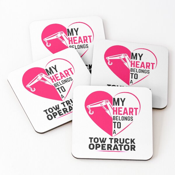 Item preview, Heart my heart belongs to a tow truck operator designed and sold by Jonesshop.