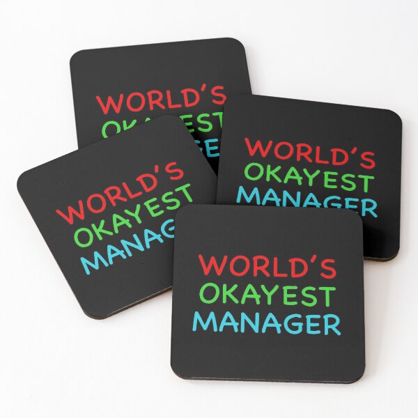 Item preview, Worlds Okayest Manager Funny Quote designed and sold by popculturechick.