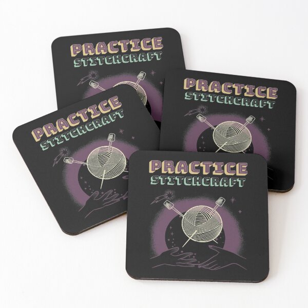 Item preview, Practice Stitchcraft, Gift for Knitter, Knitting Needles, Magic Moon designed and sold by sableandshadow.