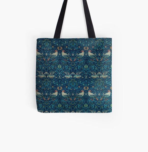 Bird by William Morris, 1878 All Over Print Tote Bag