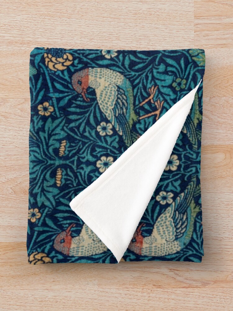 Alternate view of Bird by William Morris, 1878 Throw Blanket