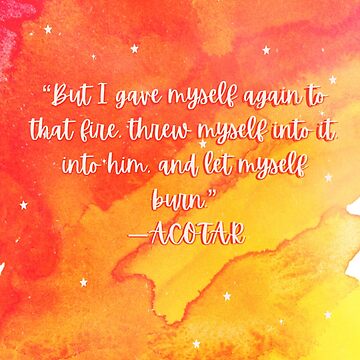 Artwork thumbnail, Feyre Quote ACOTAR by Dollfacedesign