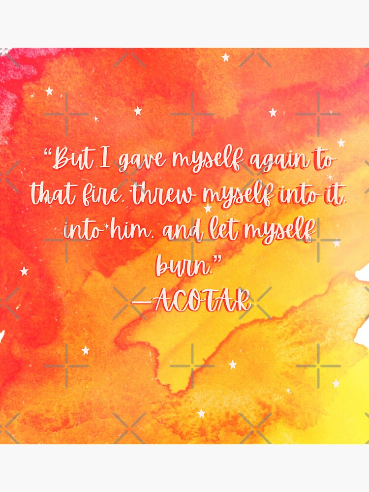 Thumbnail 3 of 3, Sticker, Feyre Quote ACOTAR designed and sold by Dollfacedesign.