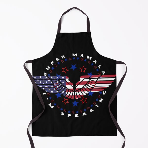 Item preview, Super Mamala I'm Speaking US Flag Eagle Wings White Text designed and sold by iketo90.