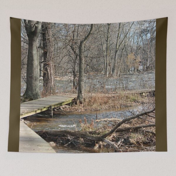 Item preview, Boardwalk along rushing River designed and sold by Susie Kramer.